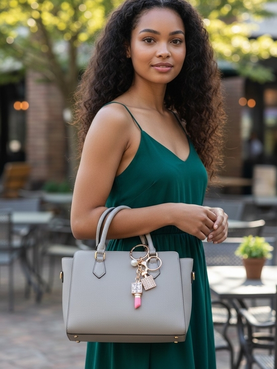 Handbags - Bling Lipstick/Pearl Bag Charm/Key Chain NWT